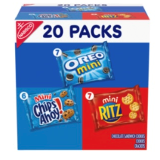 Oreo, Chips Ahoy & Ritz 20 Pk