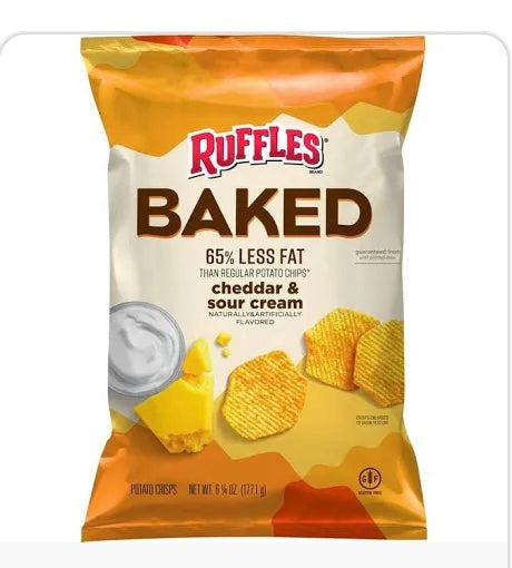 Ruffles Baked Cheddar & Sour Cream Chips