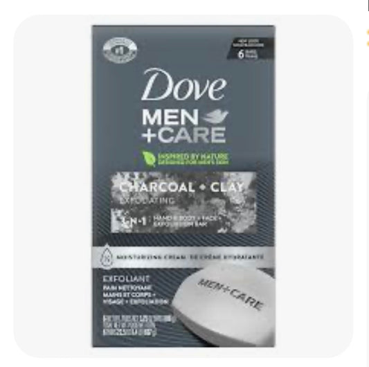 Dove Men+Care Charcoal & Clay Soap Bars