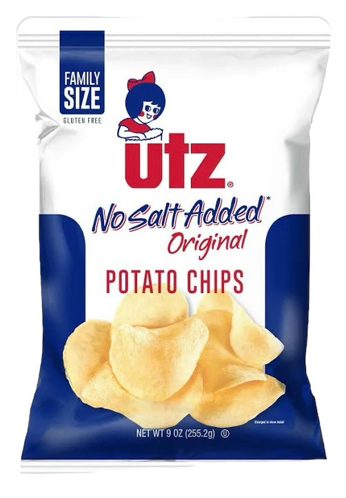 Utz No Salt Added Chips