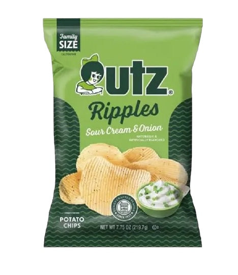 Utz Ripples Sour Cream & Onion Chips