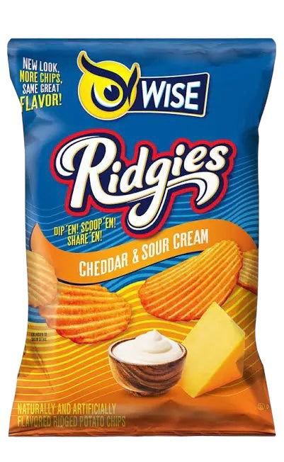 Wise Ridges Cheddar & Sour Cream Chips