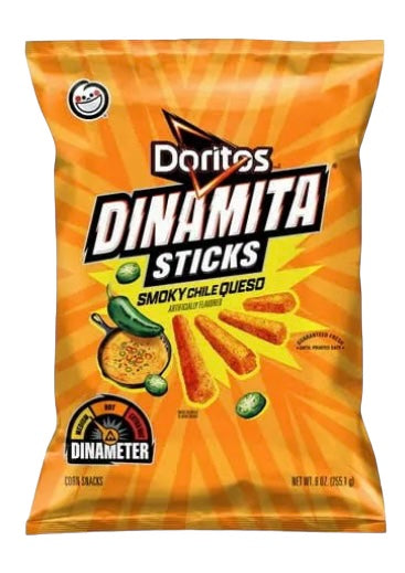 Doritos Dinamita Corn Snacks Smoky Chili Queso