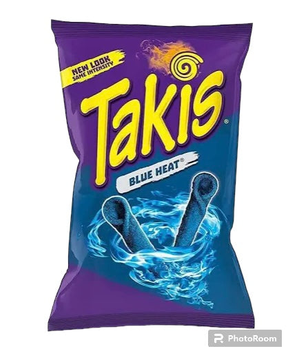 Takis Blue Heat Hot Chili Pepper Rolled Tortilla