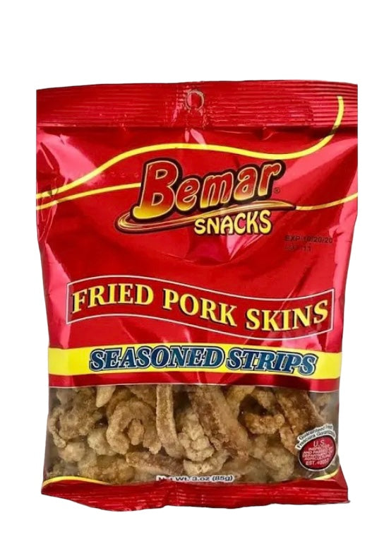 Bemar Fried Pork Skins Seasoned