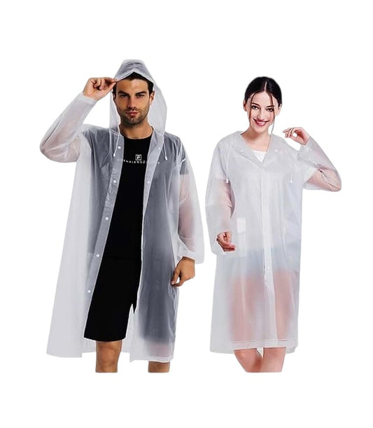 Rain Coat Clear Unisex 2ct