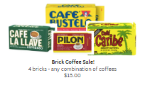 Brick Coffee Sale 4ct