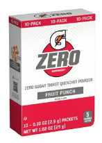 Gatorade Zero Fruit Punch Drink Mix 10ct