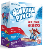 Hawaiian Punch (Fruit Juice,Berry Blue,Wild Purple) 30ct