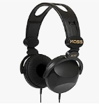 Koss R-10 On-Ear Headphones | Black | 8-foot cord | Lightweight