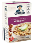 Quaker Raisin & Spice Instant Oatmeal 10ct