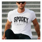 Spooky White T-Shirt (Mens)