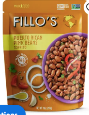 Fillo's Puerto Rican Pink Beans Pouch