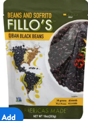 Fillo's Cuban Black Beans Pouch