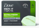 Dove Men+Care Extra Fresh Soap Bar 6 PK