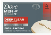 Dove Men+Care Deep Clean Soap Bar 6 Pk
