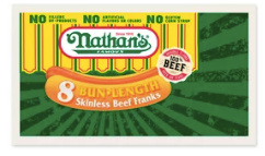 Nathan's Cheddar Cheese Beef Franks 8ct