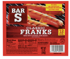 Bar S Classic Franks 12oz