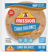Mission Carb Balance Wraps 8ct