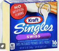 Swiss Individually Wrapped Cheese 16ct